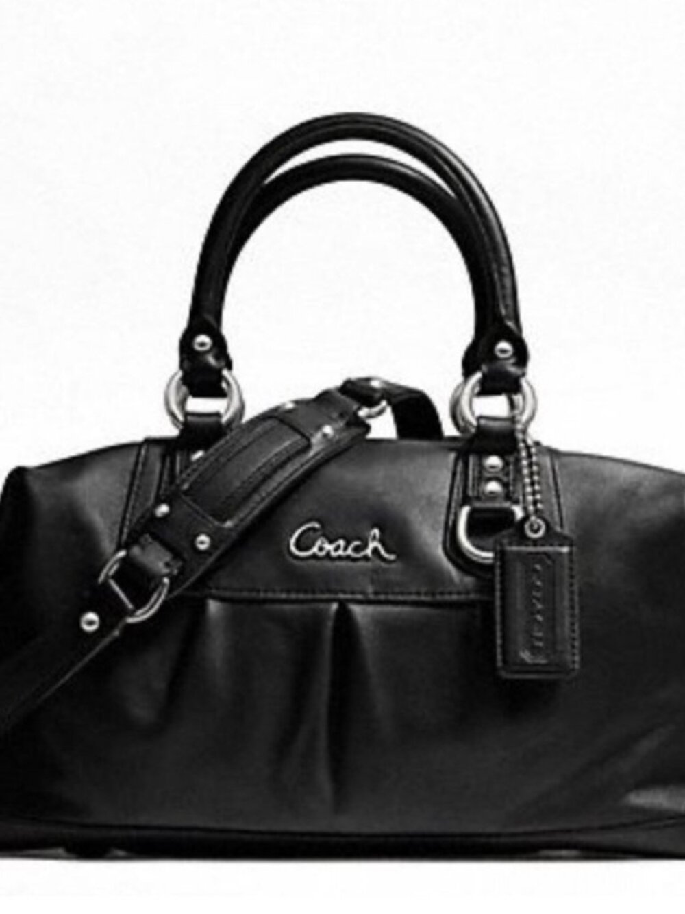 The Uptown Satchel - Coach Black Leather